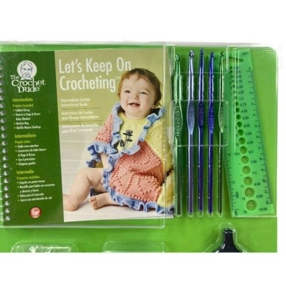 Crochet Kit Boye The Dude Let's Keep On Crocheting Kit #3371002001 Sealed - Picture 2 of 7